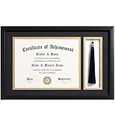 ELSKER&HOME 11x17 Diploma Frames with Tassel Holder for 8.5x11 Certificate Document Shadow Box, M...