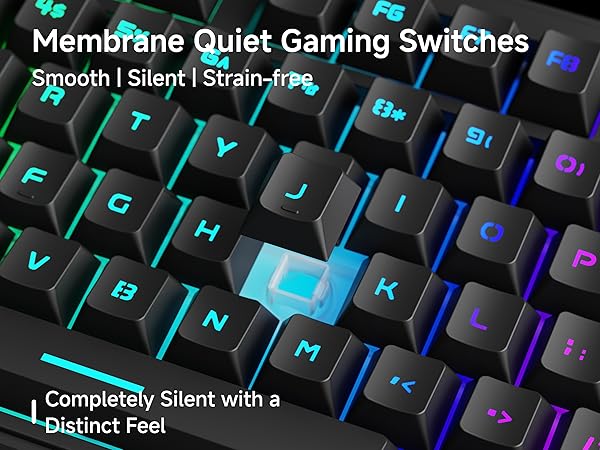 wired gaming keyboard gaming keyboard silent keyboard black keyboard