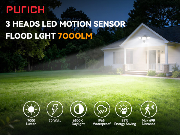 LED Security Lights Motion Sensor Light Outdoor