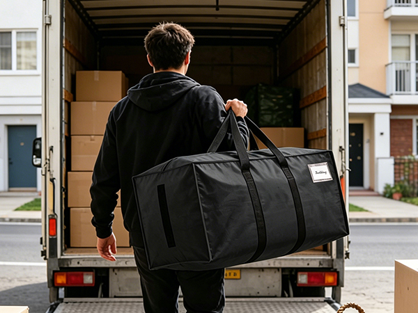 HOMESURE Supports 200lbs Heavy Duty Moving Bags - Durable Zipper & Wrap-Around Handles