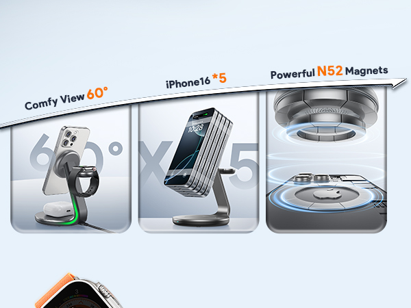 3 in 1 wireless charging station