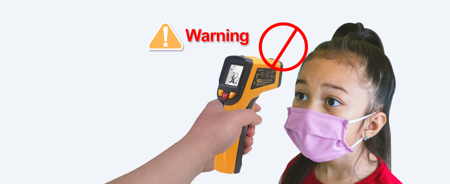 Infrared Thermometer Not suitable for measuring body temperature