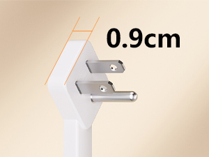 flat plug power strip
