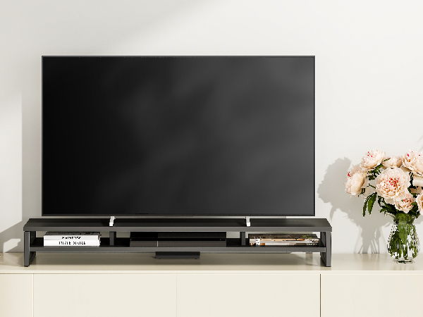 This Fenge monitor riser is suitable for use as a TV stand.