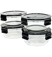 R.repad yay 12Oz Round Glass Food Containers With Lids, Small Round Glass Meal Prep Containers,1....