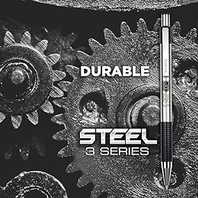 Steel 3 Series, Zebra steel series, stainless steel writing instruments, Zebra steel line