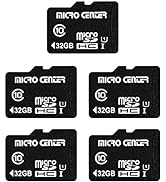 Micro Center 32GB Class 10 Micro SDHC Flash Memory Card with Adapter for Mobile Device Storage Ph...