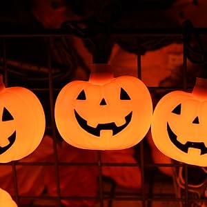 cute Halloween decorations Halloween lights string orange string lights
