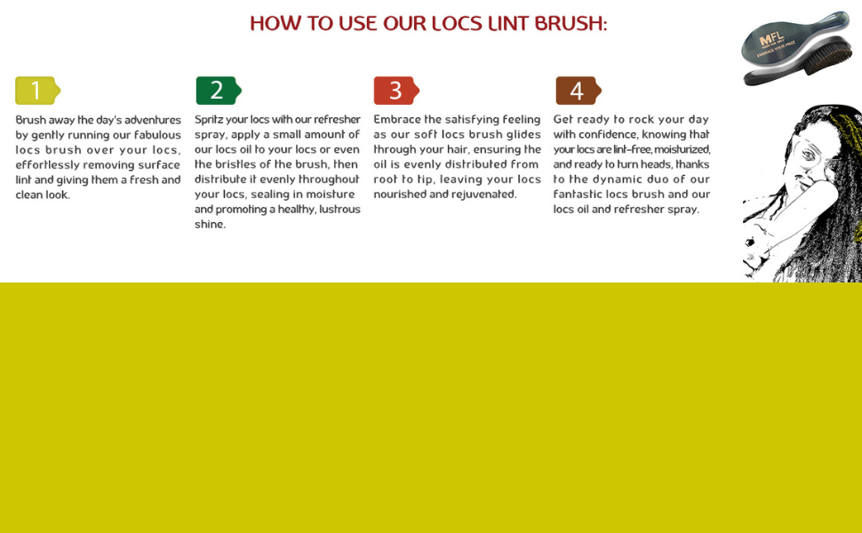 how to use our loc brush