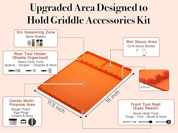silicone griddle mat