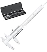 HDLNKAK Vernier Caliper 6 Inch, 6" Non Digital Caliper, 0-6Inch/0-150mm, 1/128 inch/0.05mm High P...