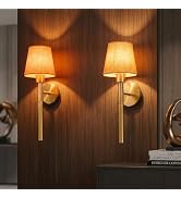 Tomshine 2 Pack Battery Operated Wall Sconces, 5200mAh Rechargeable Wireless Wall Lights with Rem...