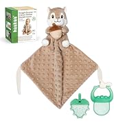 haakaa Security Blanket with Baby Teething Toys, Freezer Teethers for Teething Relief, Soft Baby ...