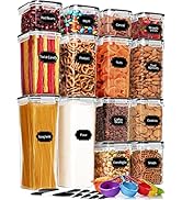 Skroam 14 Pack Airtight Food Storage Containers for Kitchen Pantry Organization and Storage, BPA ...