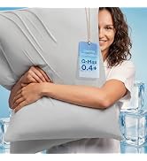 Bedsure Cooling Pillow Cases for Hot Sleepers, Cool Pillowcases for Night Sweats, Zipper Pillow C...