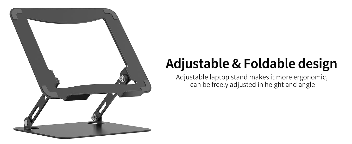 Foldable laptop stand
