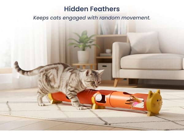 Long-lasting cat toy with up to 10 hours playtime