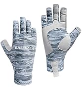 BASSDASH ALTIMATE Fishing Gloves Sun Protection Fingerless Hunting UPF 50+ Men’s Women’s UV Gloves