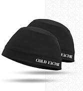 COLD FACTOR Instant Cooling Skull Cap & Helmet Liner 2 Pack | UPF 50+, Lite Chemical-Free Evapora...