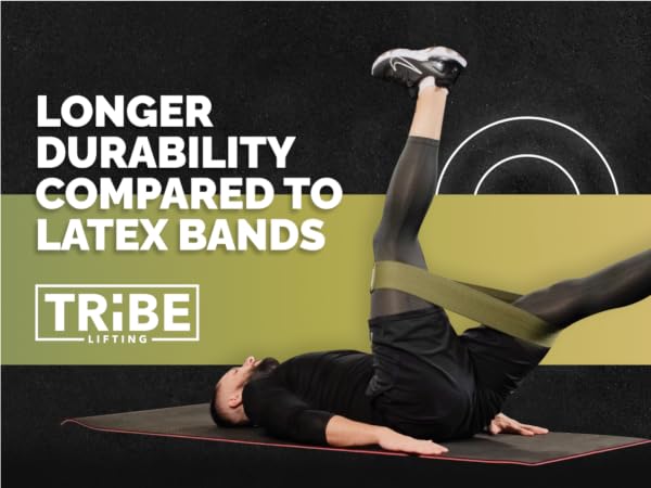 Colors of Tribe Lifting Leg Resistance Bands for Working Out
