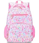RHCPFOVR Kids Backpack for Girls - Girls Backpack 3-8 Ages Unicorn for Kids 15 Inch School Bookba...