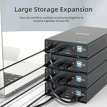 dual double bay 2.5 3.5 inch SATA SSD hdd hard drive case enclosure docking station
