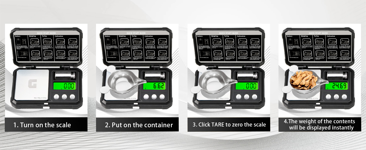 Digital Scale With Tare Function For Kitchen, Food, Coffee, Powder, Jewelry