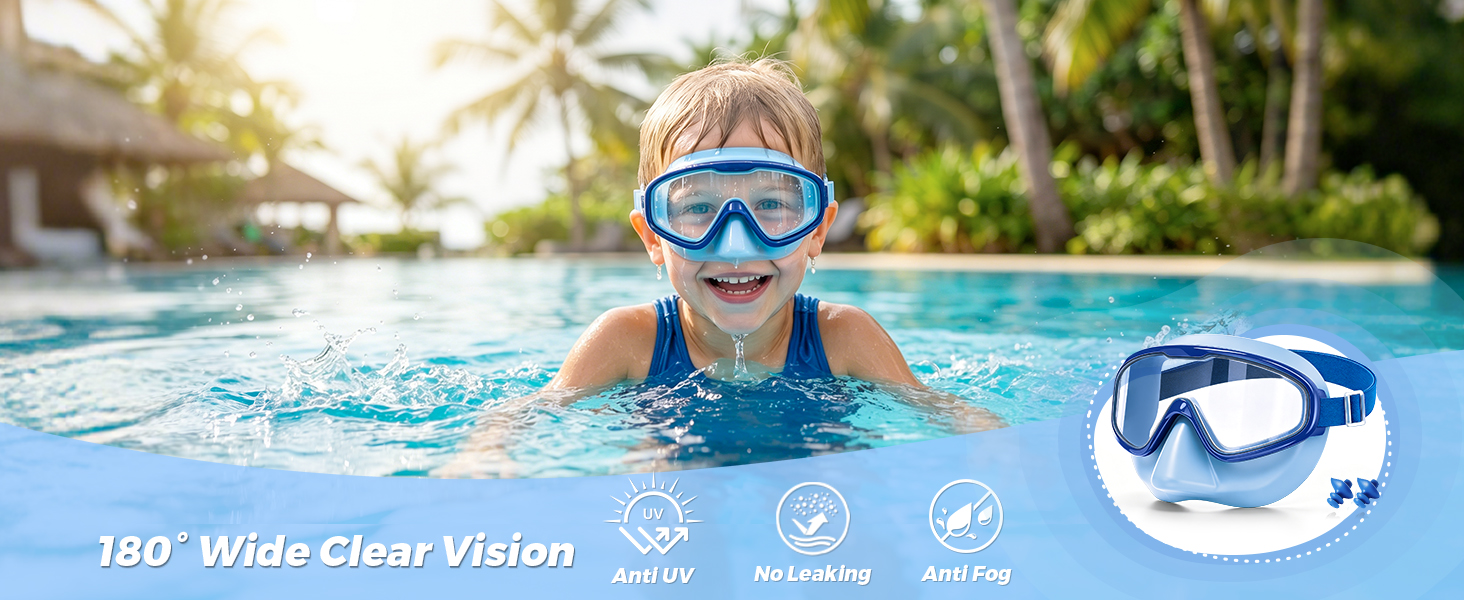 DK06 kids goggles with nose cover
