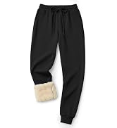 Men's Fleece Lined Pants - Thermal Thick Sweatpants Winter Sherpa Joggers | Sweat Pants with Pock...