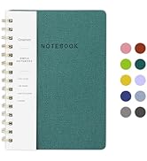 Oneirom Spiral Notebook-6.10" x 8.19" College Ruled Journal with Inner Pockets and 192 Pages,PU L...