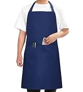 Syntus Chef Apron for Men Women Kitchen Cooking Apron with Pockets, Adjustable Bib Aprons Stain R...