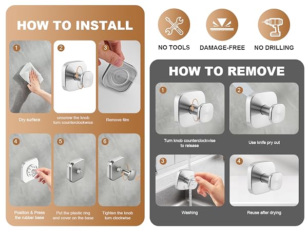 Suction Cup Hooks for Shower