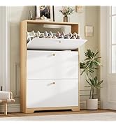 Nicetree Shoe Storage Cabinet for Entryway, Modern Shoe Cabinet, Freestanding Shoe Rack Cabinet, ...