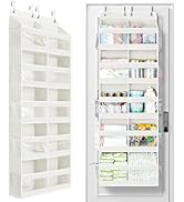 Yecaye 5-Tier Over The Door Organizer Dual-Column, 80lbs Load Extra Large Over the Door Storage o...