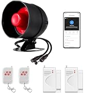 WiFi Alarm Home Security System, Wireless Alarm Security System with Loud 120dB Window Door Alarm...