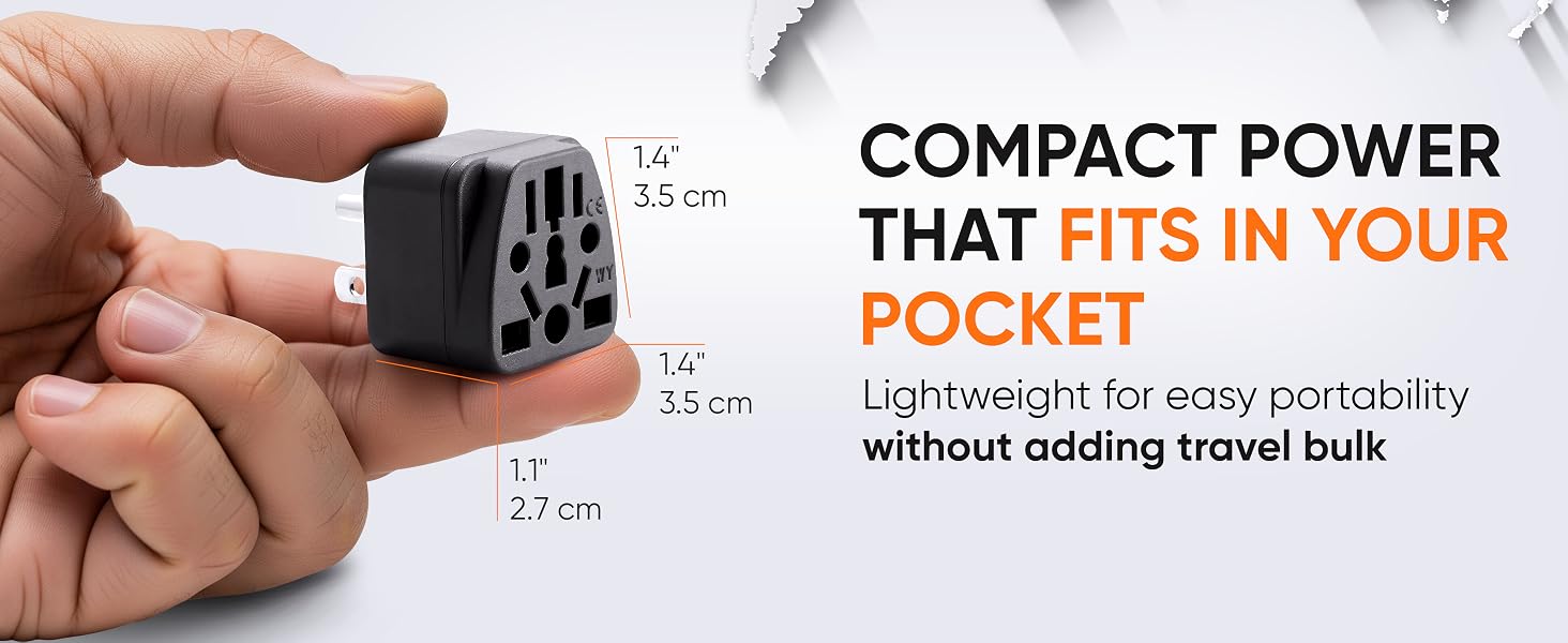 Light weight, compact power that fits in your pocked for easy portability