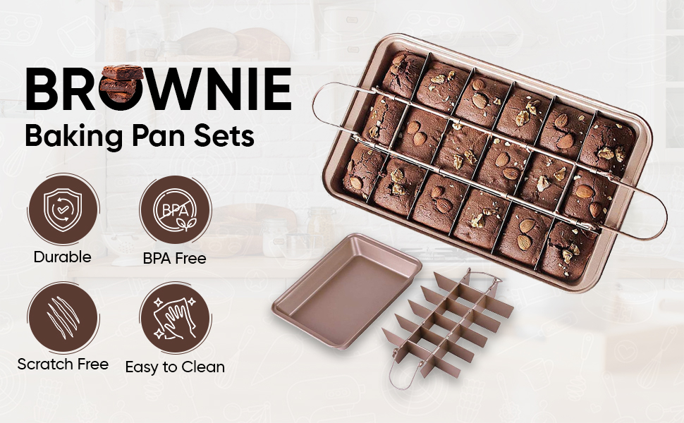 Brownie Pan with Dividers