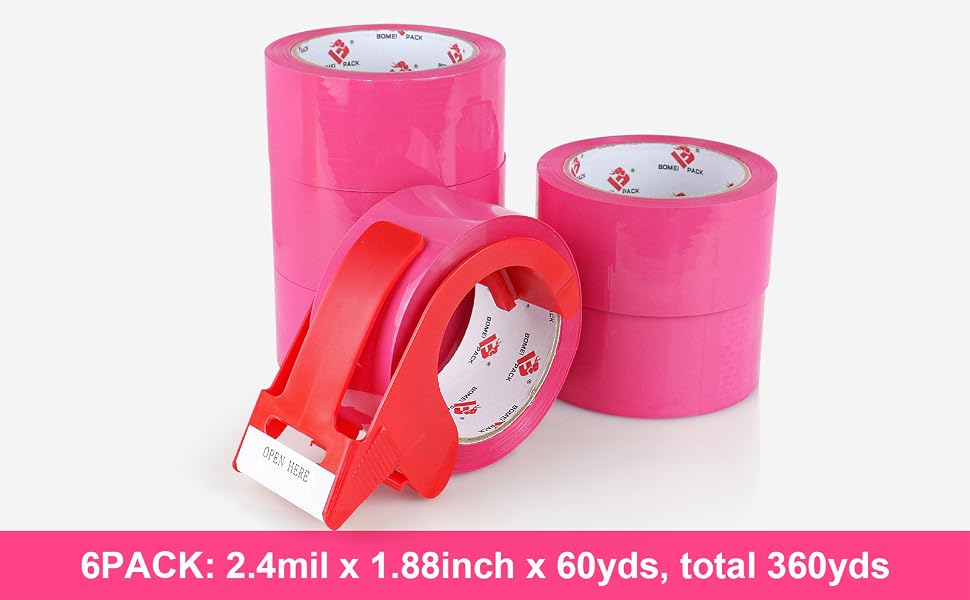 pink shipping tape