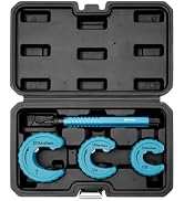 DURATECH 4-Piece Copper Tubing Cutter Set, Pipe Cutter Tool | Includes 3 Close Quater Tube Cutter...