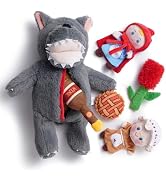 Nocciola Fairy Tale Squeaky Dog Toys, Cute Interactive Plush Stuffed Hide and Seek Cognitive Puzz...