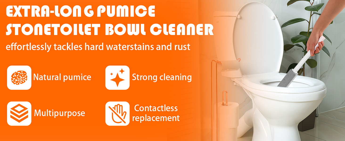 The toilet float with handle is made of natural pumice, which is dense and durable