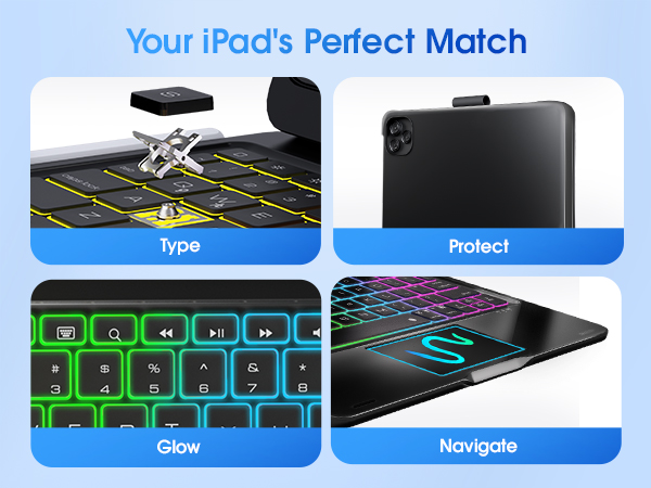 iPad a16 case with keyboard iPad 10th generation case with keyboard ipad air 11 inch keyboard