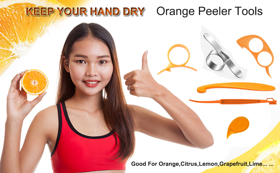 Orange Peeler tools Plastic Orange Peeler Citrus Remover Easy Open Citrus Lemon Citrus Peel Cutter