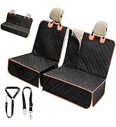 IVY&LANE Dog Car Seat Cover for Back Seat,Conversible 2-in-1 Waterproof Front Seat Cover,Heavy-Du...