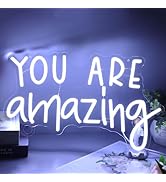 SYLHOME You Are Amazing LED Neon Light Sign 5V Girls Boys Bedroom Living Room Classroom Wall Deco...