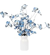 5 Pcs Artificial Butterfly Branches Butterflies for Crafts Silk Butterfly Home Decoration Decorat...