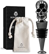 Homestia Skull Toppers Wine Bottle Stopper Decorative Wine Presever for Glass Bottles, Zinc-Alloy...