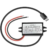 Waterproof 12V/24V to 5V USB C Converter, Quick Charge QC3.0 USB Type-C Buck Charging Module, DC-...