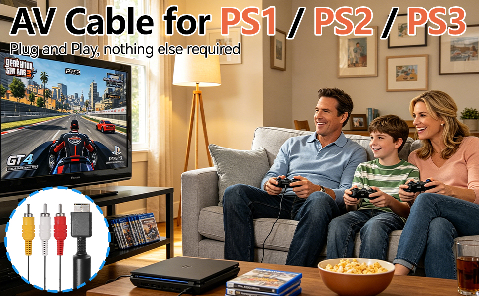 ps2 av cable