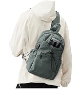 SEAFEW Sling Backpack bag for Men Green, Tactical Backpack Shoulder Daypack Mini Anti-Theft Cross...